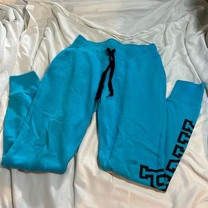 blue PINK sweatpants